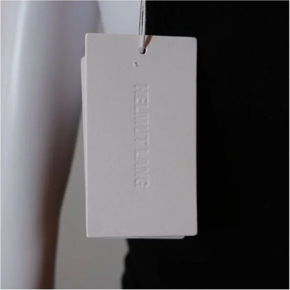 NEW Helmut Lang Black Overlap Top Size XS - Picture 6 of 8